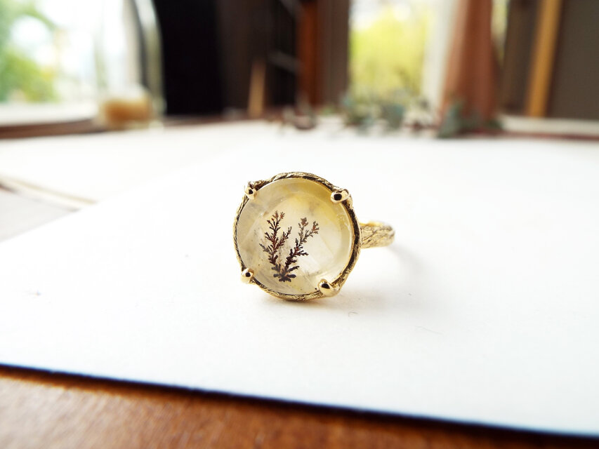 no.0322 雲の中のデンドリックと濁りのクォーツ 一点物 no.0322 雲