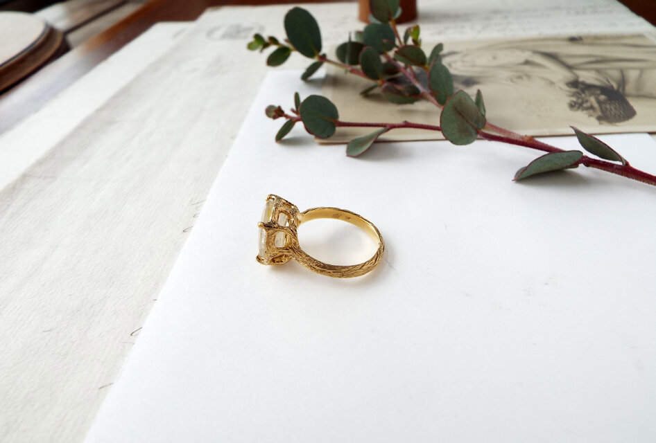 一点物】デンドリティッククォーツのリング（陽だまり） | iichi 日々
