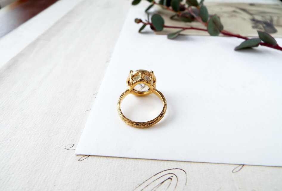 一点物】デンドリティッククォーツのリング（陽だまり） | iichi 日々