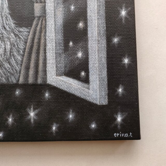 原画「夜の空気」キャンバス S3号 | iichi 日々の暮らしを心地よくする