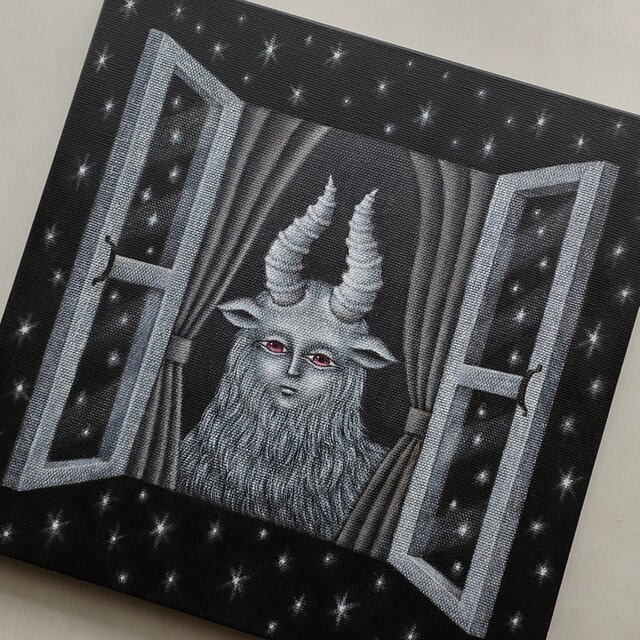 原画「夜の空気」キャンバス S3号 | iichi 日々の暮らしを心地よくする