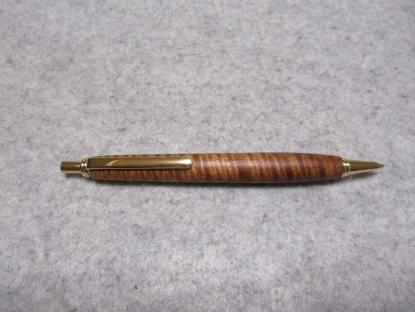 ハワイアンコア　カーリー杢　椿油仕上げ　シャープペンシル0.5ミリ用