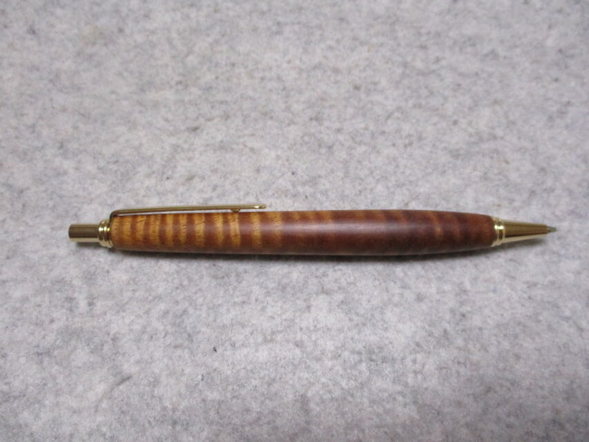 ハワイアンコア カーリー杢 椿油仕上げ シャープペンシル0.5ミリ用