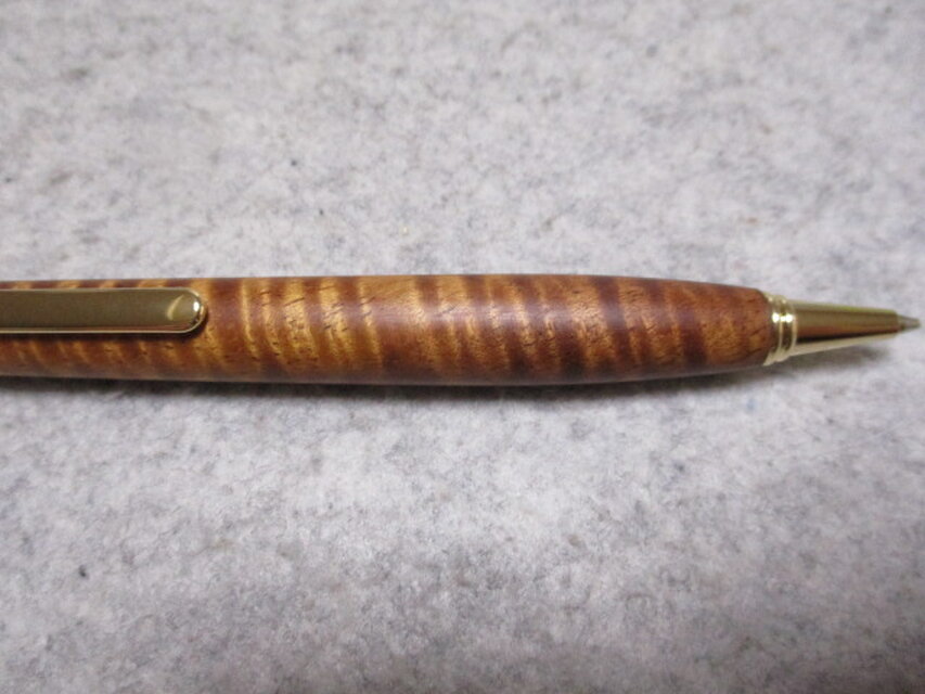 ハワイアンコア カーリー杢 椿油仕上げ シャープペンシル0.5ミリ用