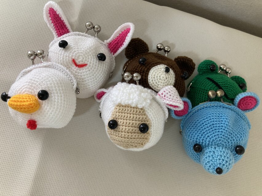 アニマルがま口ポーチ【商品番号:2504】