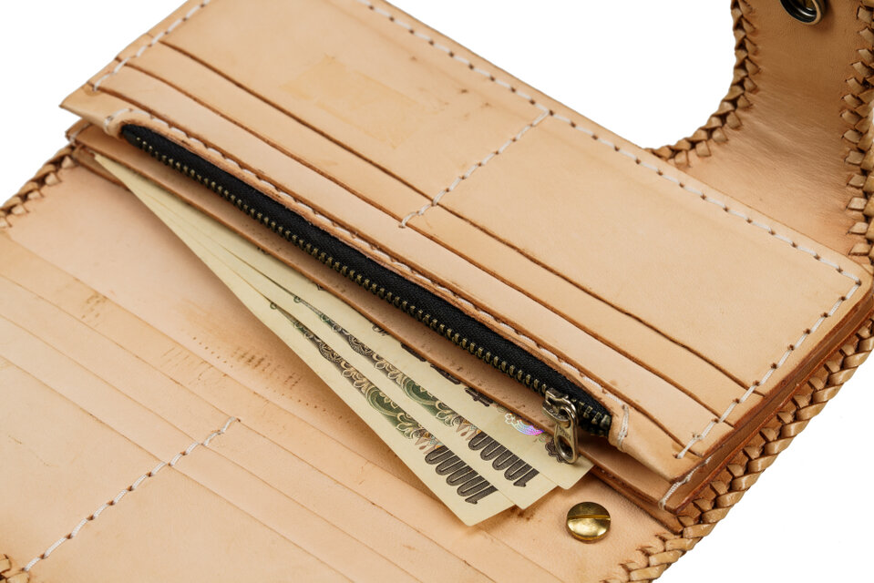 バイカーズウォレット 4点セット 牛革 タイコーズ風 長財布 YKK