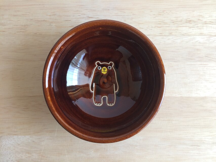 クマの玉縁ボウル