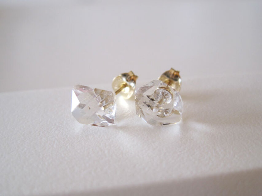 K18PG 希少☆天然ピンクダイヤモンド 0.14ct ピアス 18金ピンクゴー