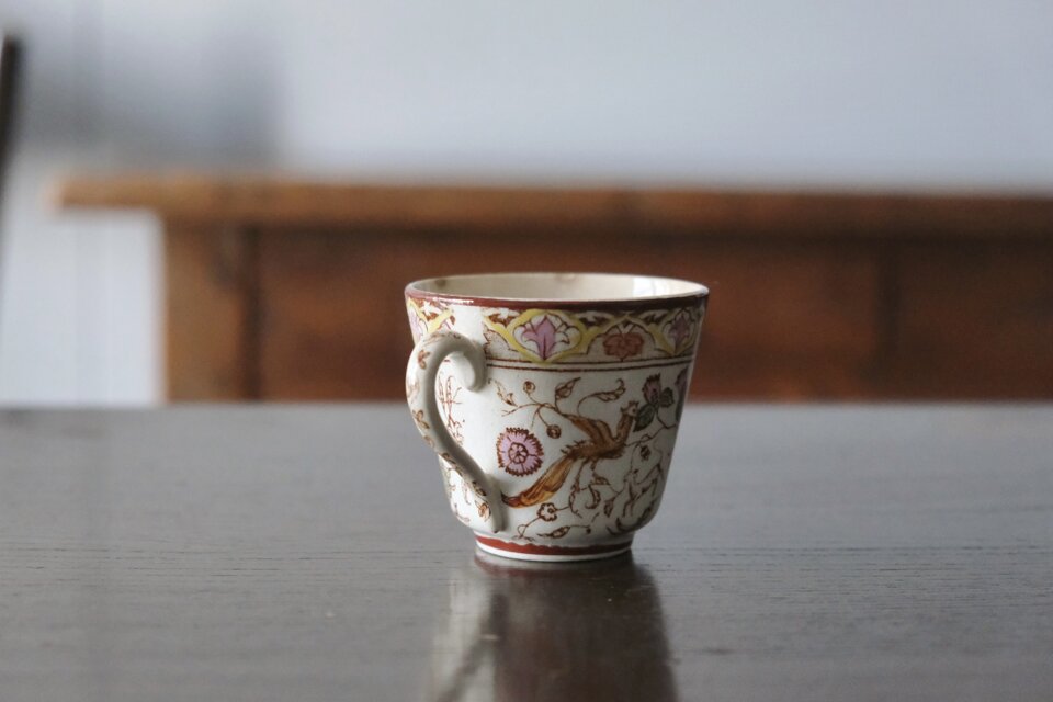 希少　美品　ジョワジールロワ　ショコラカップ　マロン　フランスアンティーク 希少 美品 ジョワジールロワ ショコラカップ マロン フランス