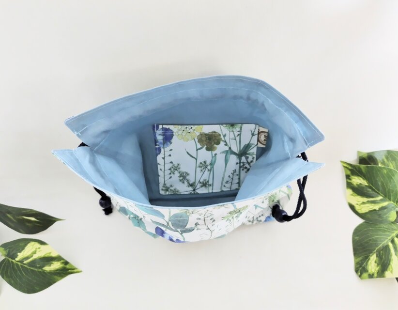 【在庫ページ】ハンドメイド　リバティ　巾着袋　小 楽天市場】リバティ 巾着 巾着袋 小物入れ 丸底巾着 丸巾着