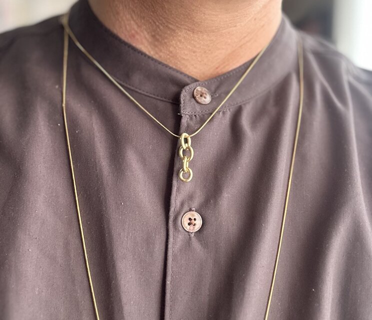 ネックレス「0」 three parts