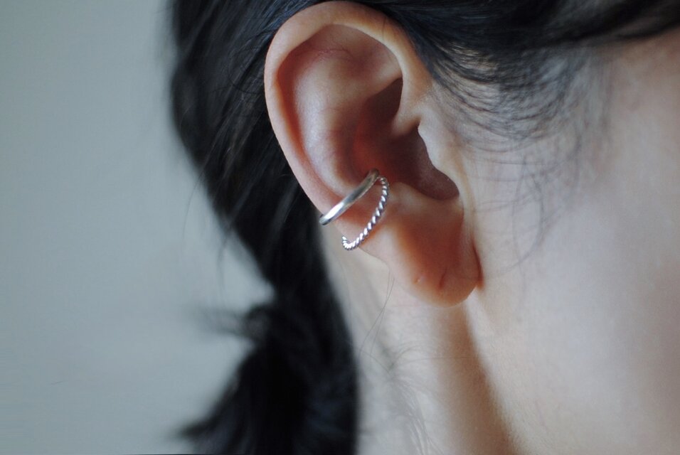 Ｗ Ear cuff　silver925