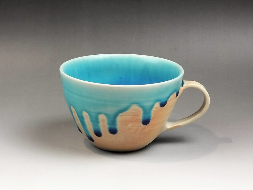 トルコ青カップ(薪窯)