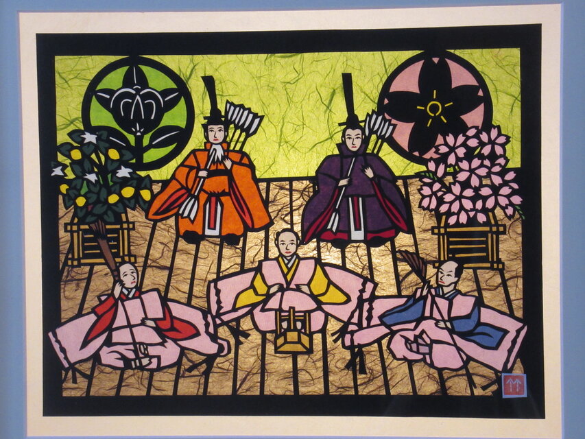 友*斗様 【福袋11点物】切り絵ハンドメイド 愛妻雛 組子と切り絵のコラボ 参考作品 非売品 | iichi 日々の暮らしを