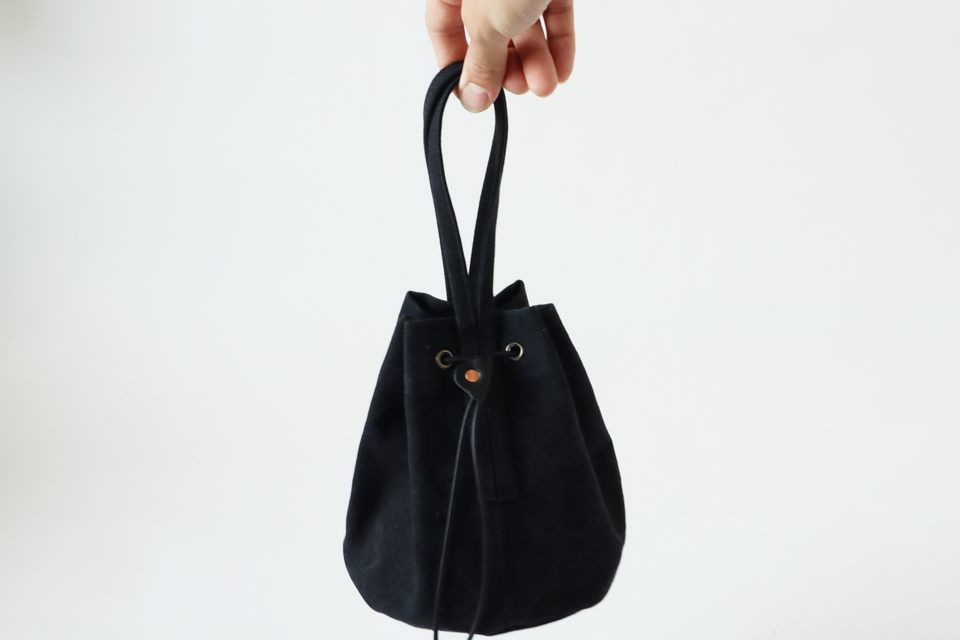 draw string bag kuro