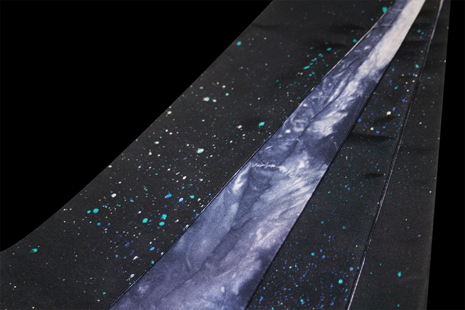 正絹　角帯　リバーシブル　染帯