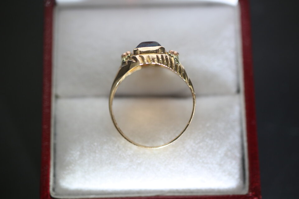 ビンテージ アンティーク アメリカ 1900年初中期 BDA ゴールド 指輪