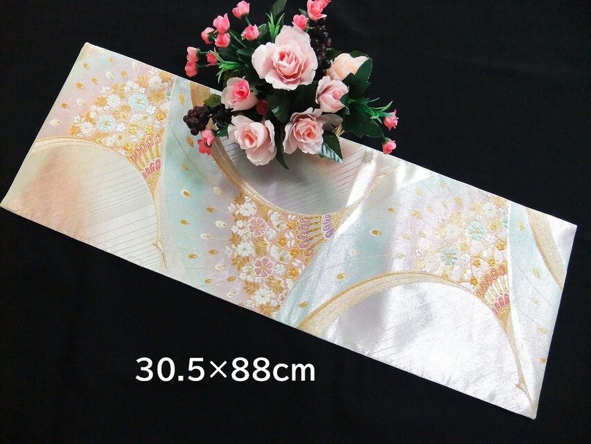 16)2260】88cm/新品・花鳳凰文様/テーブルセンター・敷物/和風