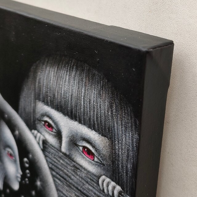 原画「観察」キャンバス F3号 | iichi 日々の暮らしを心地よくする