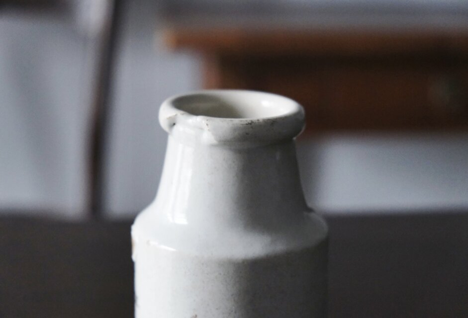 マイユ マスタードポット h12.5cm フランス アンティーク 0502176