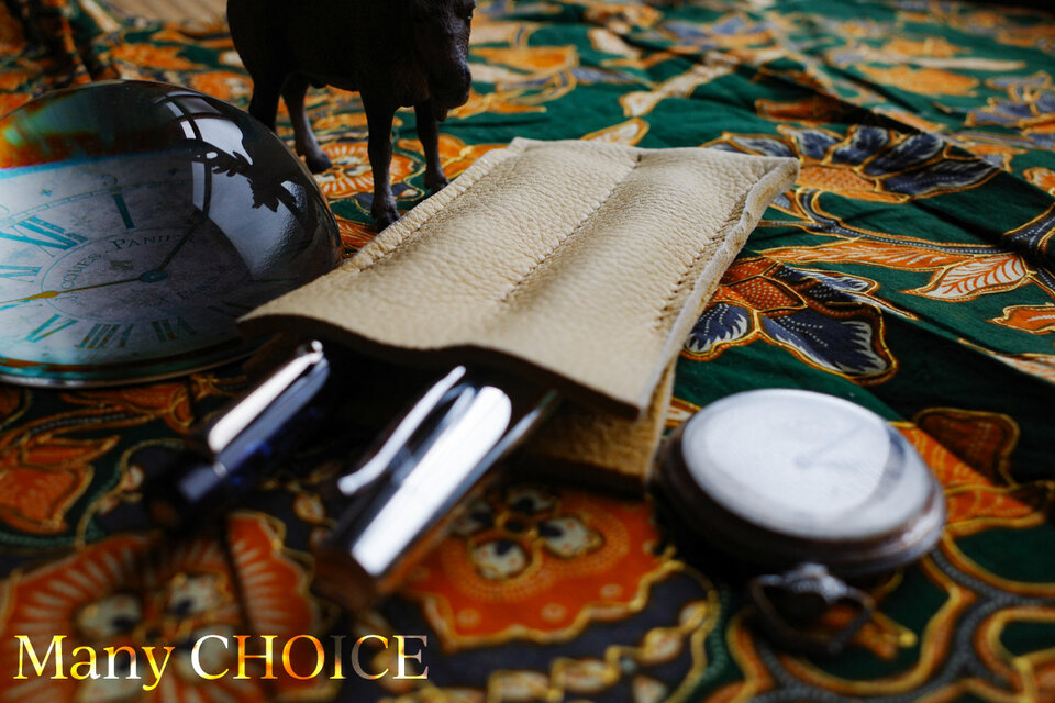 やみつきエルクの2本差しペンケース（レモンドロップ）