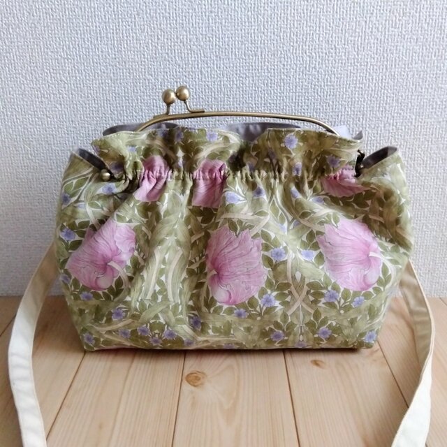 ෆ˚*川島織物ウィリアムモリス˚*ピンパーネルリングハンドルバッグ˚* fe6d6d643946bab1cb1f6f4e0daedf