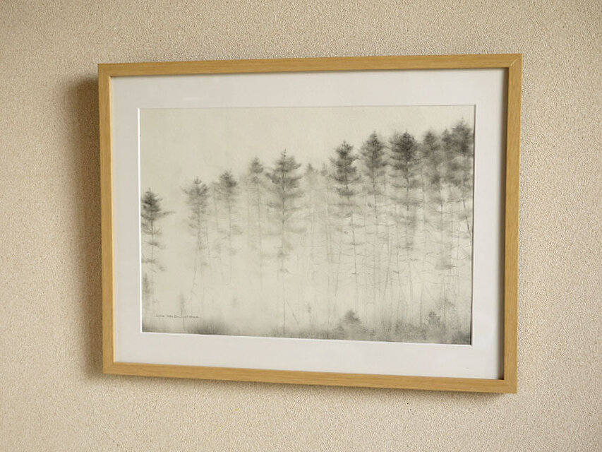 松林154　（額縁付き）