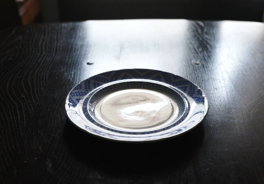 クレイユモントロー クレイユエモントロー グリザイユ デザート皿 平皿