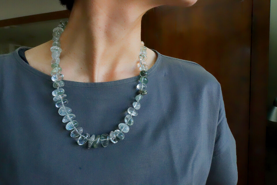 春の癒しⅡ。ガーデンクォーツのネックレス