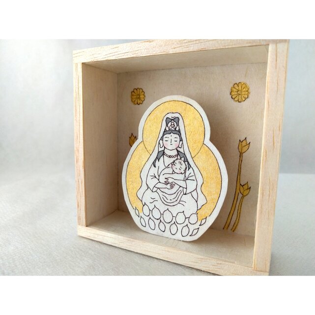 和紙の仏様】 慈母観音菩薩 | iichi 日々の暮らしを心地よくする