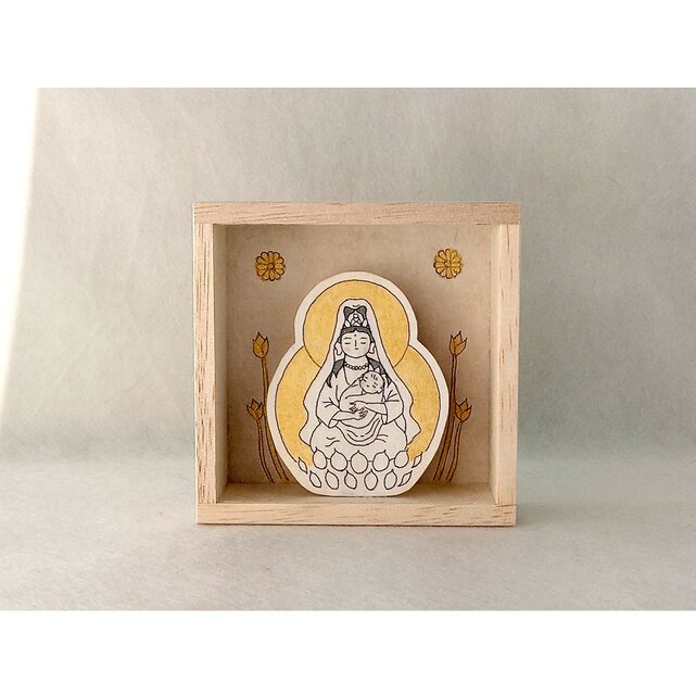 和紙の仏様】 慈母観音菩薩 | iichi 日々の暮らしを心地よくする