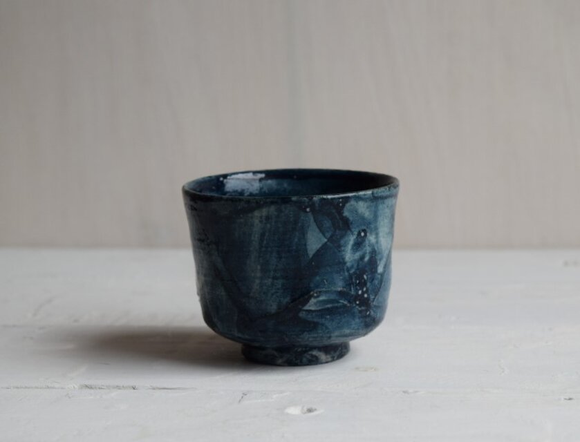 青墨ながしぐい吞み