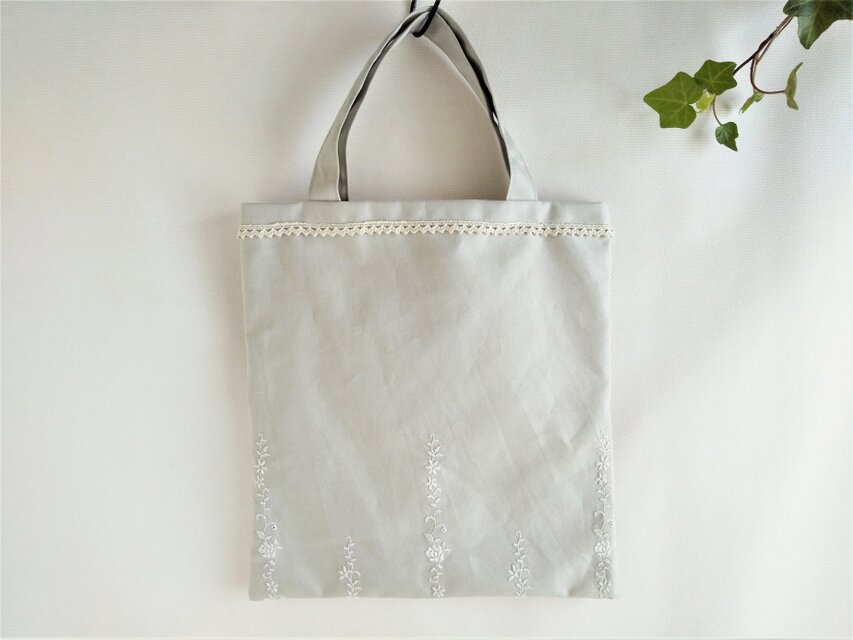 ぺたんこミニバッグ（モスグリーン）