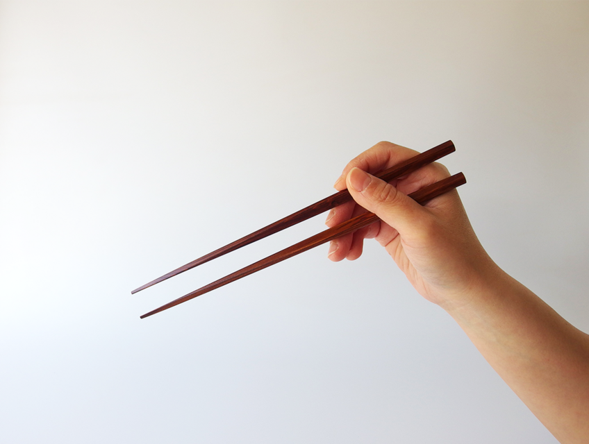 みろく箸【イチイ/拭き漆/23.5㎝】