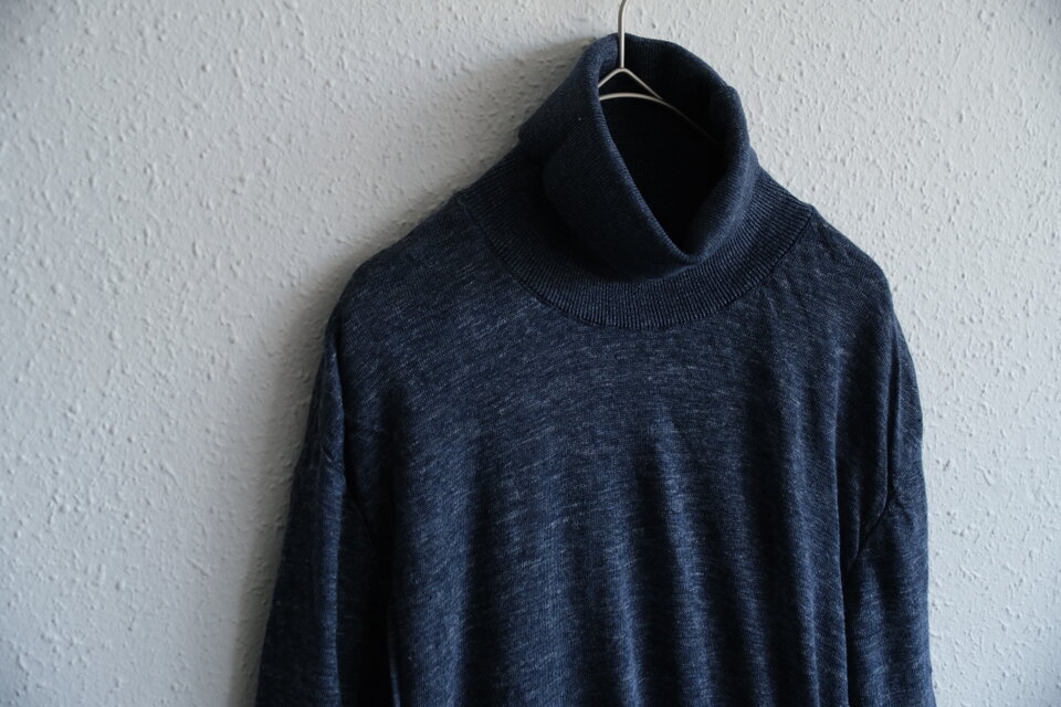 リネンのもんぺ　ダークネイビー リネンのもんぺ ダークネイビー リネン×無地(ダークネイビー