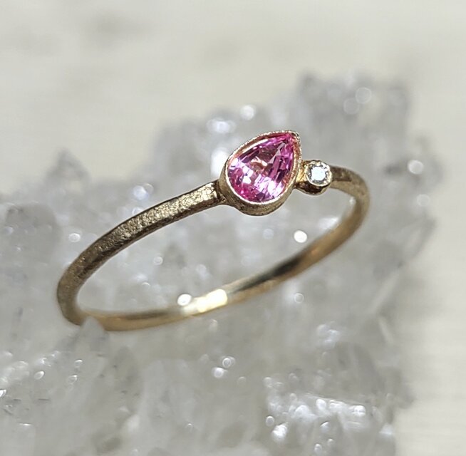 pink sapphire＊K10 ring | iichi 日々の暮らしを心地よくする