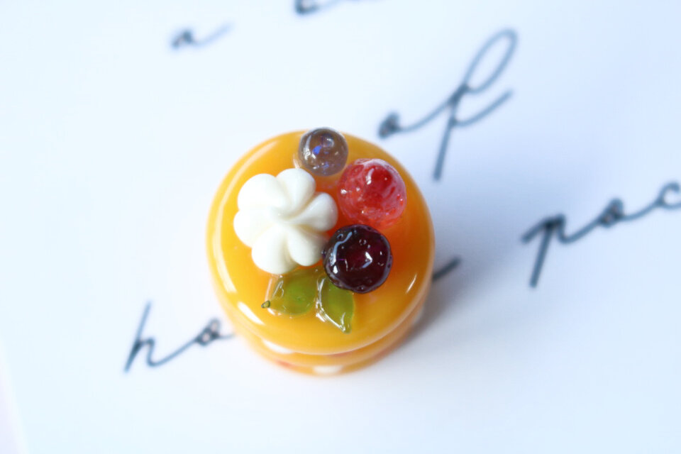 ガラスのミニチュア ガラスのミニチュアパンケーキ ☆ガラスの