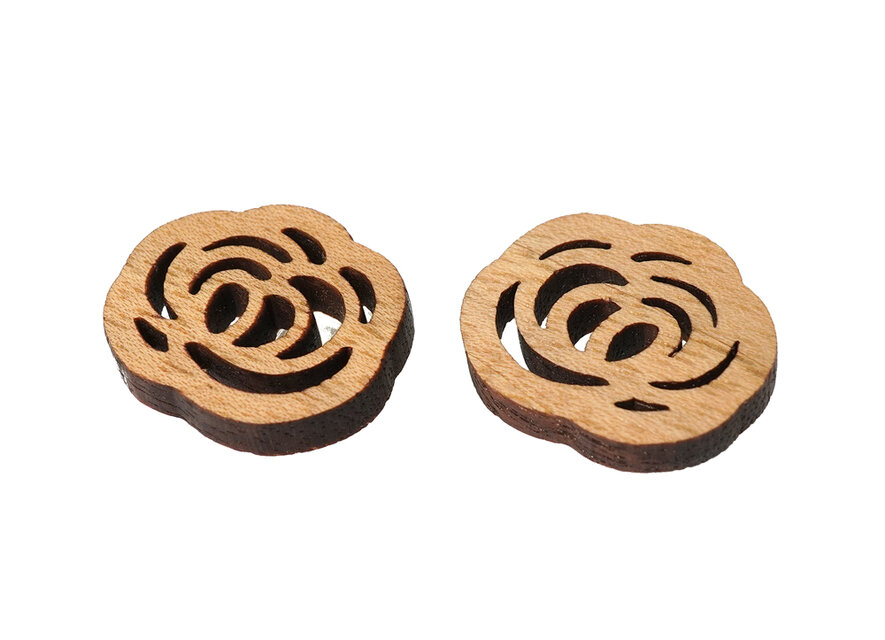 【木ｔｃｈ】クルミの木・イヤリング（リトル）ロッサ