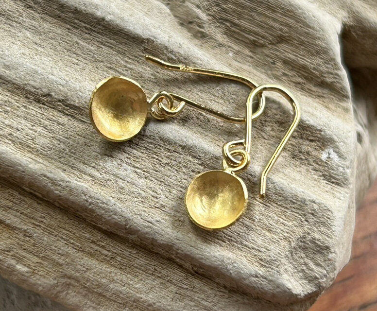 K24 Pure Gold Classic EarringsnⅡ◇純金の揺れるクラシックピアス (両耳分）