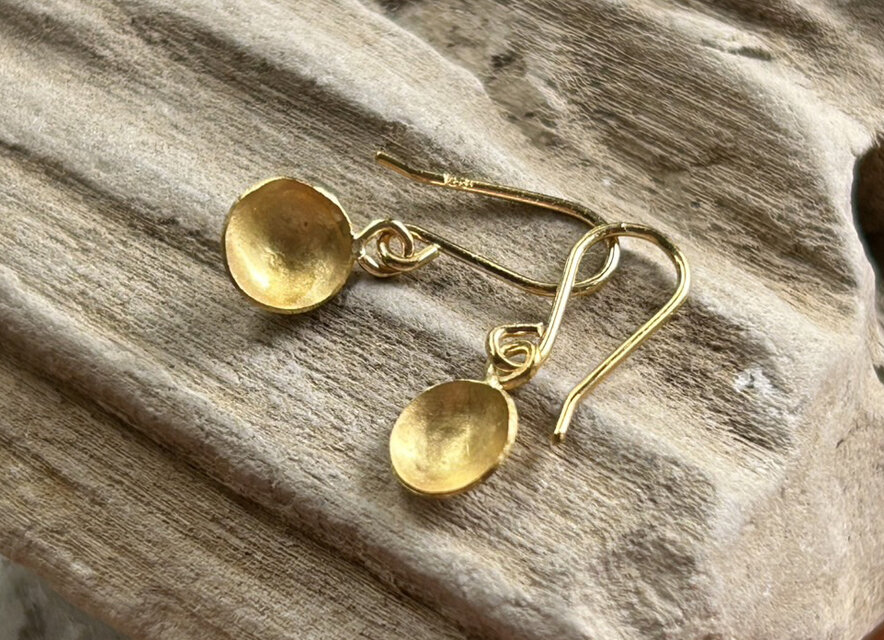 K24 Pure Gold Classic EarringsnⅡ◇純金の揺れるクラシックピアス