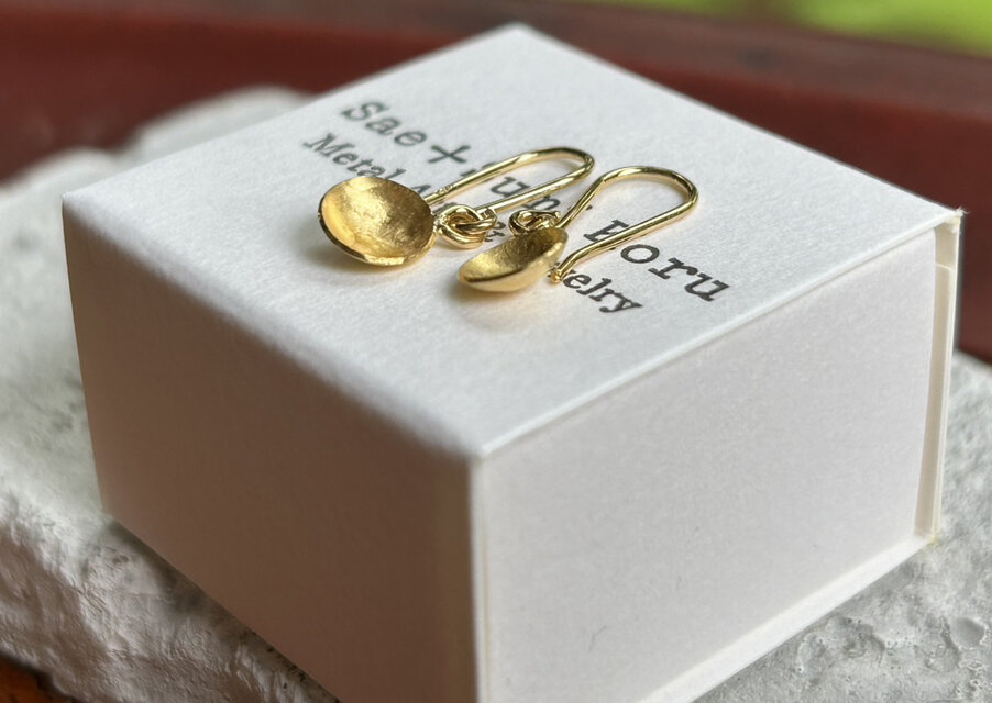 K24 Pure Gold Classic EarringsnⅡ◇純金の揺れるクラシックピアス
