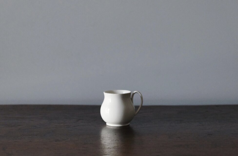 CREIL クレイユ クリームポット フタなし カップ フランス アンティーク 0502147