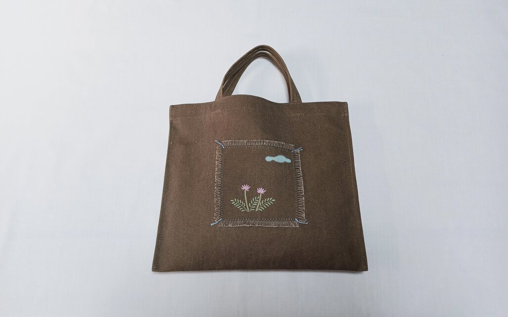 ちょこっと手提げ〜レンゲ草