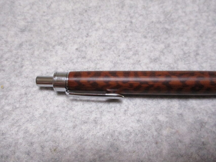 スネークウッド 世界最高材 木地仕上げ 木軸ボールペン(シャープ