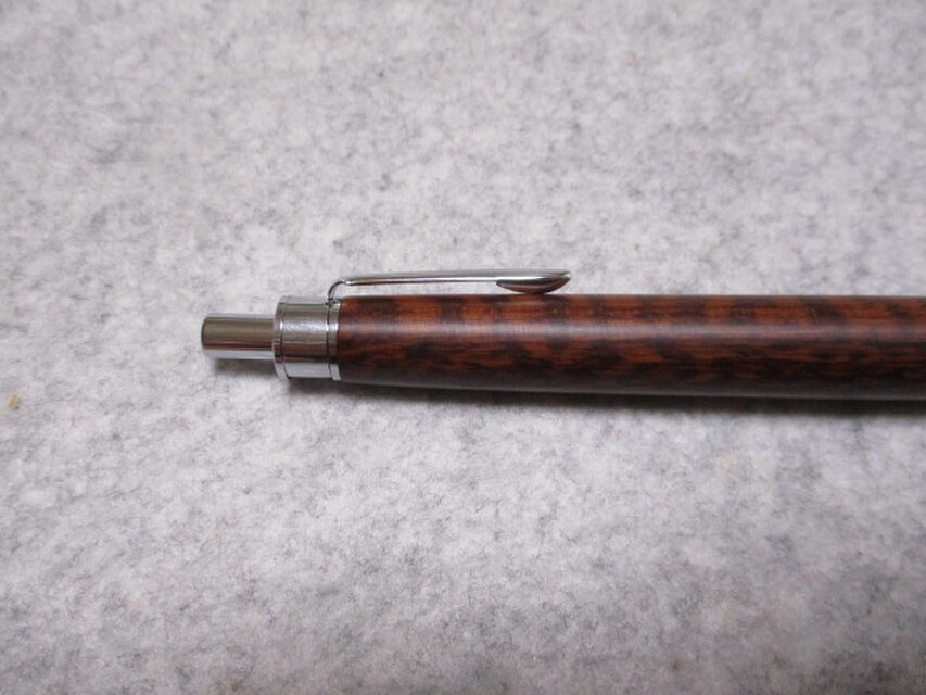 スネークウッド 世界最高材 木地仕上げ 木軸ボールペン(シャープ
