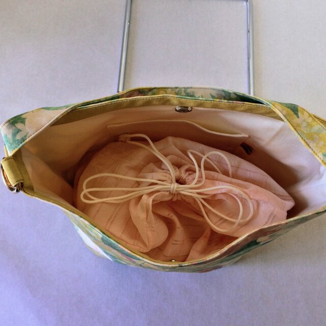 帯で作ったバケツ型ショルダーバッグ | iichi 日々の暮らしを心地よく