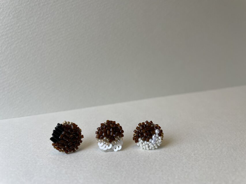 コーヒー好きさんへ】ピアス3点セット 金属ｱﾚﾙｷﾞｰ対応 p022 | iichi