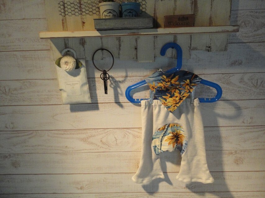 モンキーパンツ☆ハワイアン柄