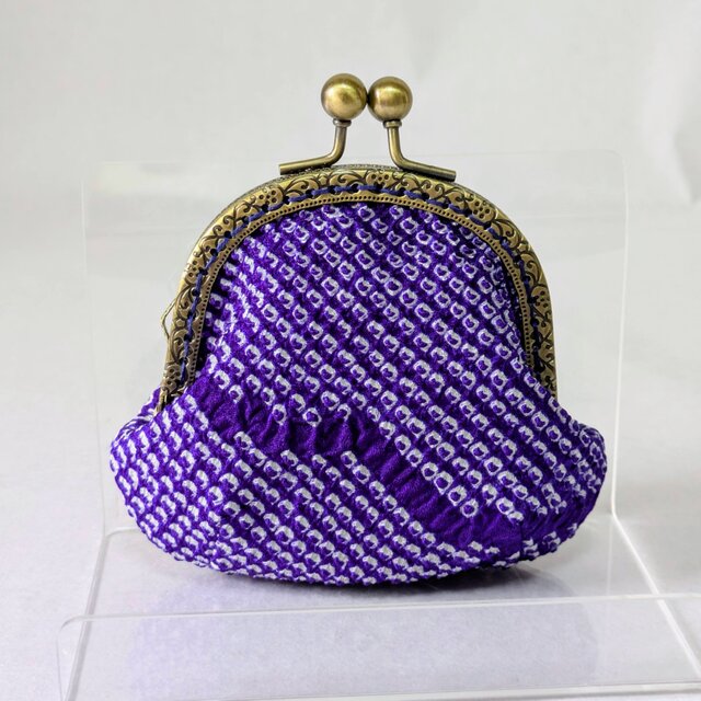 着物から作ったがま口