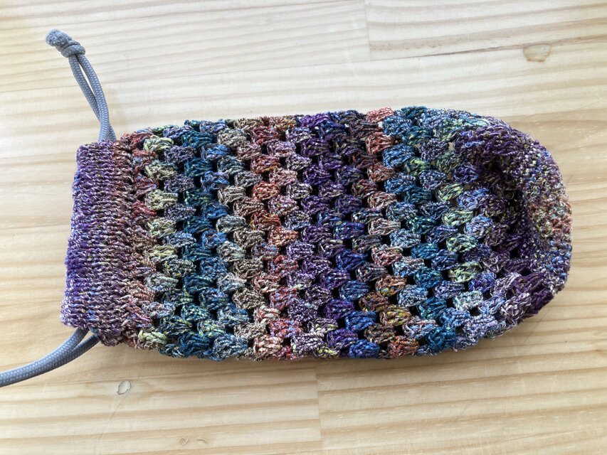 ハンドメイド　巾着袋　ペットボトルカバー 巾着型ボトルカバー 2点セット ペットボトル用 水筒用 保冷巾着